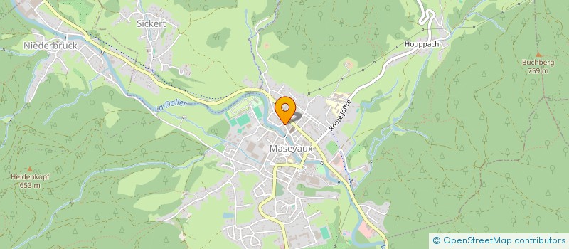 localisation de l'entreprise SCI B.C.G.  MASEVAUX-NIEDERBRUCK