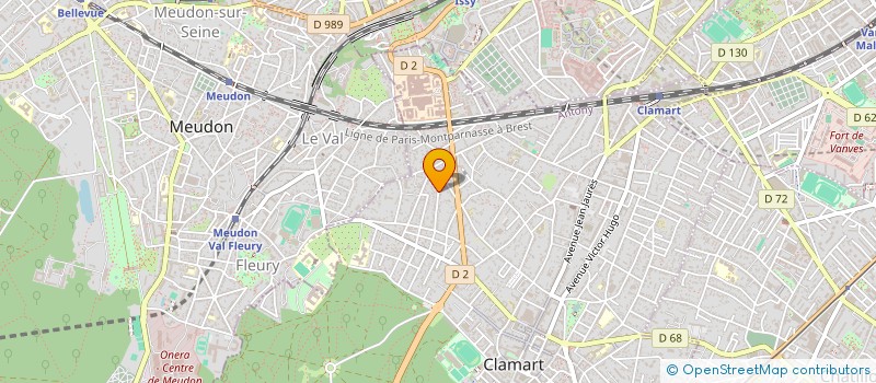 localisation de l'entreprise SCI B.C.G. à CLAMART