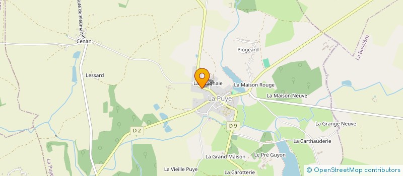 localisation de l'entreprise SCI B C G  LA PUYE