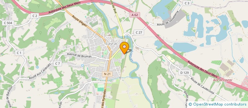 localisation de l'entreprise SCI B.C.I  LAYRAC