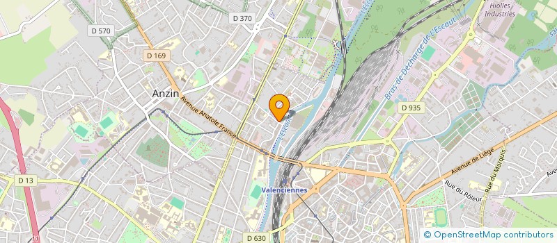 localisation de l'entreprise SCI B C M  VALENCIENNES