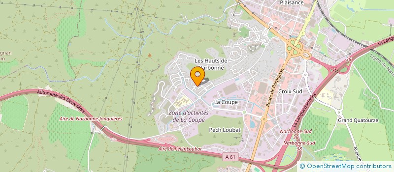 localisation de l'entreprise SCI B C M P KINES  NARBONNE