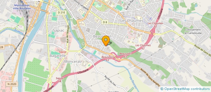 localisation de l'entreprise SCI B C P B  MONTAUBAN