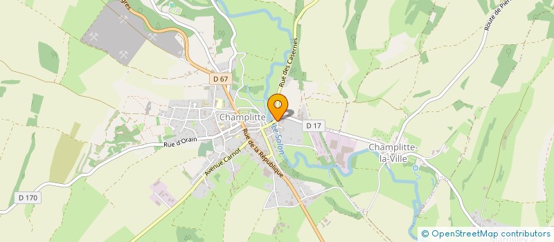 localisation de l'entreprise SCI B.C.R. à CHAMPLITTE