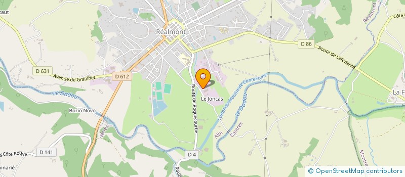 localisation de l'entreprise SCI B.C.R  REALMONT