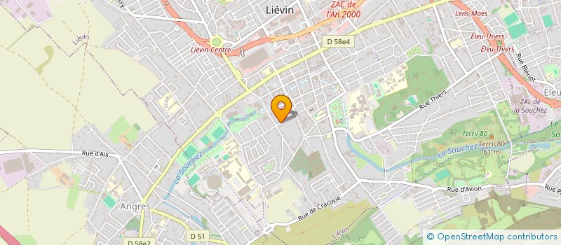 localisation de l'entreprise SCI B & CIE  LIEVIN