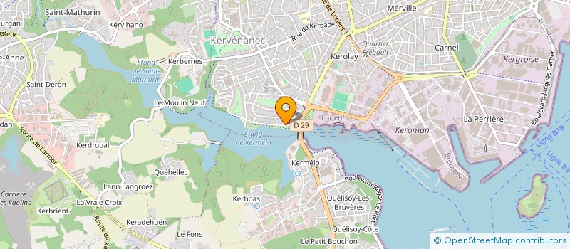 localisation de l'entreprise SCI B&CO  LORIENT