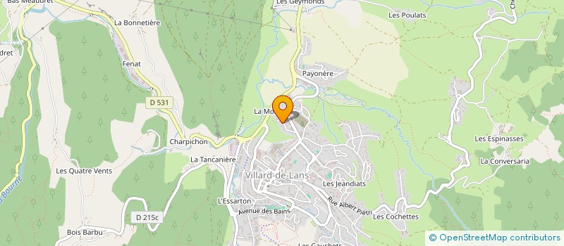 localisation de l'entreprise SCI B.D  VILLARD-DE-LANS