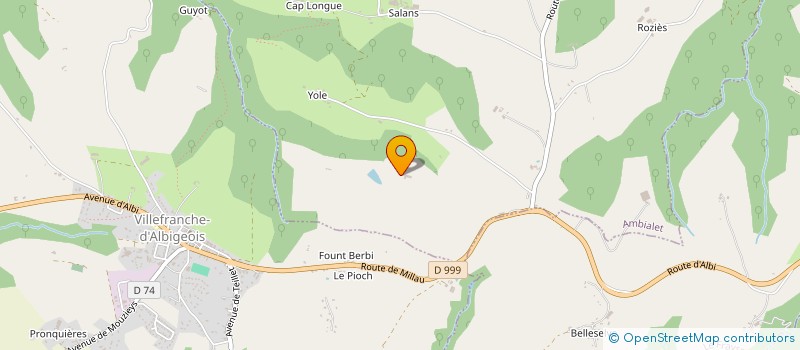 localisation de l'entreprise SCI B.D.  VILLEFRANCHE D'ALBIGEOIS