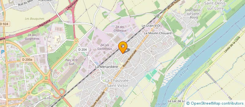 localisation de l'entreprise SCI B.D.  LA CHAUSSEE-SAINT-VICTOR