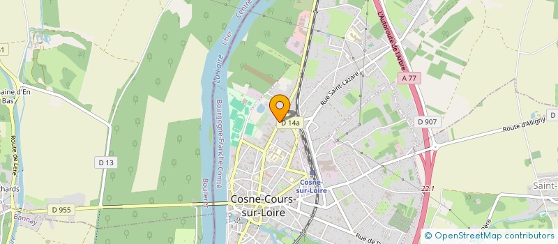 localisation de l'entreprise SCI B.D. à COSNE-COURS-SUR-LOIRE