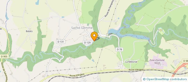 localisation de l'entreprise SCI B&D  SAINTE-GEMME