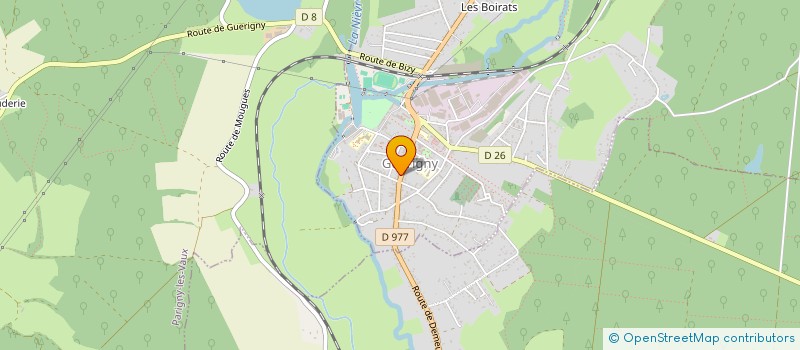 localisation de l'entreprise SCI B.D.B.E.B. à GUERIGNY