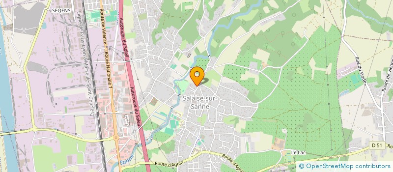 localisation de l'entreprise SCI B.D.F.  SALAISE-SUR-SANNE