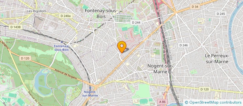 localisation de l'entreprise SCI B D H S  NOGENT-SUR-MARNE