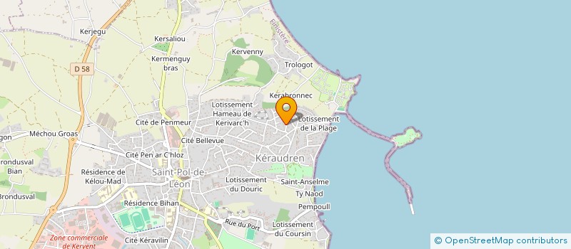 localisation de l'entreprise SCI B.D.IMMO  SAINT-POL-DE-LEON