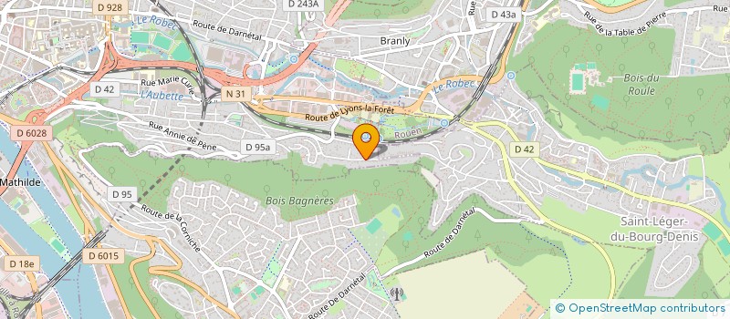 localisation de l'entreprise SCI B & D INVEST à ROUEN