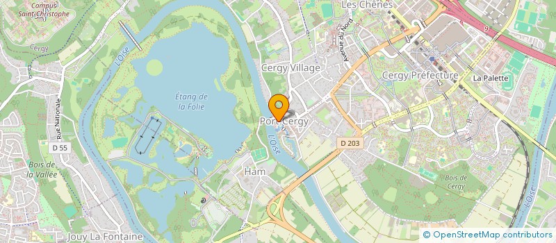 localisation de l'entreprise SCI B.D.M. PORT CERGY  CERGY