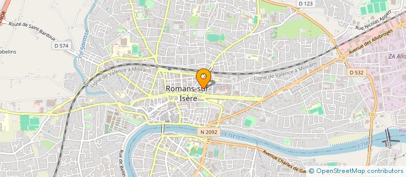 localisation de l'entreprise SCI B.D.P  ROMANS-SUR-ISERE