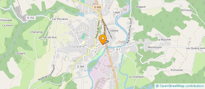 localisation de l'entreprise SCI  B D S à COURPIERE