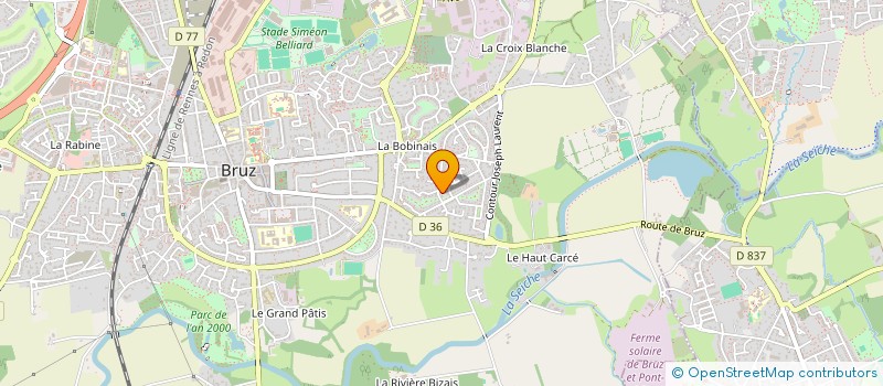 localisation de l'entreprise SCI B.D.S.  BRUZ