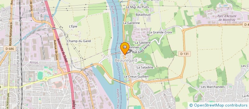 localisation de l'entreprise SCI B DE B  BEAUREGARD