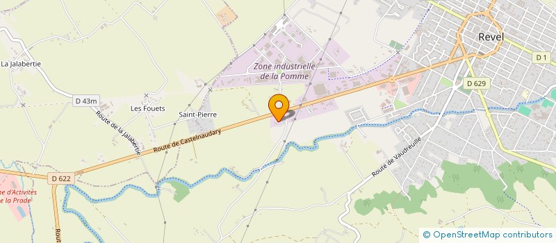 localisation de l'entreprise SCI B. DE LA JASSE  REVEL