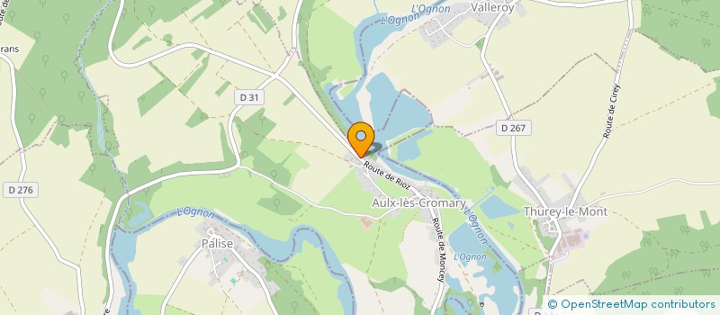 localisation de l'entreprise SCI B-DK  AULX-LES-CROMARY