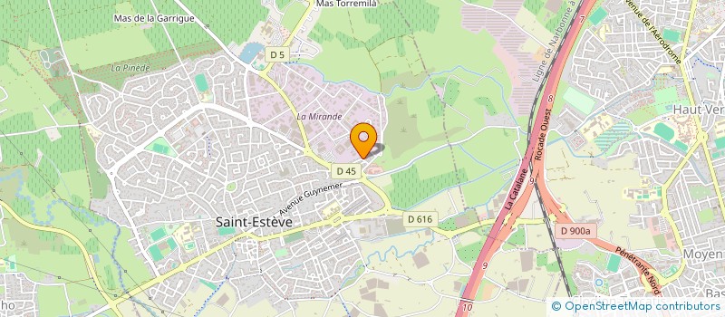 localisation de l'entreprise SCI B.E.A.D.  SAINT-ESTEVE