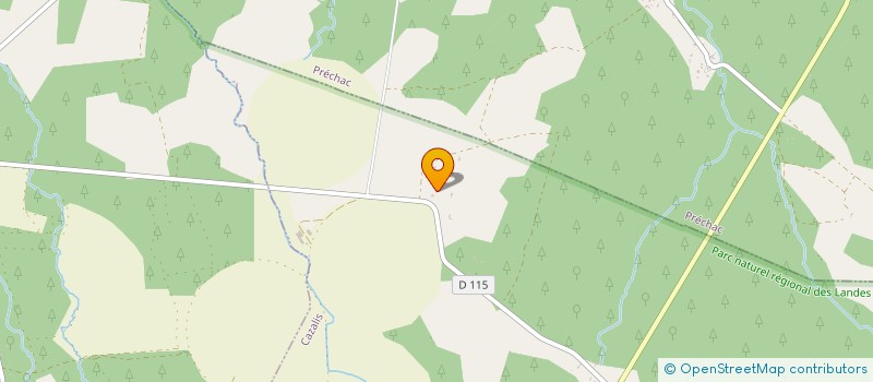 localisation de l'entreprise SCI B.E.A.O  CAZALIS