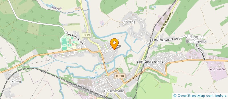 localisation de l'entreprise SCI B.E.MOSELLE  BOUZONVILLE