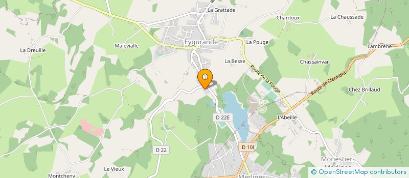 localisation de l'entreprise SCI B.E.N.R.  EYGURANDE