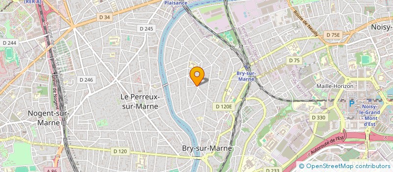 localisation de l'entreprise SCI B E O  BRY-SUR-MARNE