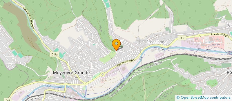 localisation de l'entreprise SCI B-E-R  ROSSELANGE