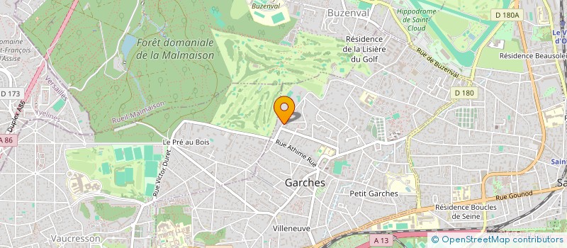 localisation de l'entreprise SCI B.E.R.L. à GARCHES