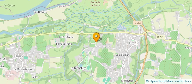 localisation de l'entreprise SCI B.E.S.T.  OREE-D'ANJOU