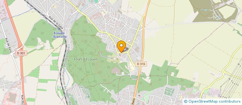 localisation de l'entreprise SCI B.E.V  ECOUEN