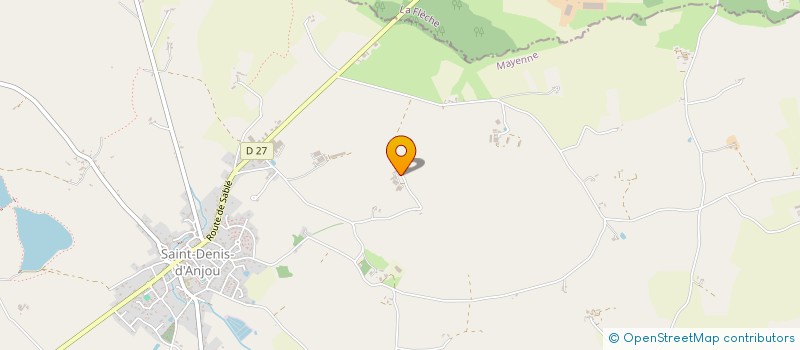 localisation de l'entreprise SCI B.EL.VI  SAINT-DENIS-D'ANJOU