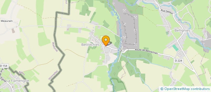 localisation de l'entreprise SCI B ET B à BETTRECHIES