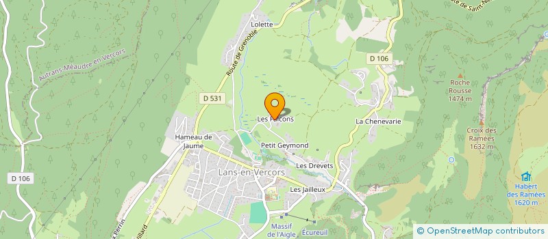 localisation de l'entreprise SCI B ET COCHE  LANS-EN-VERCORS