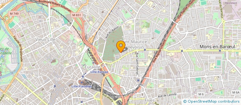 localisation de l'entreprise SCI B ET F à LILLE