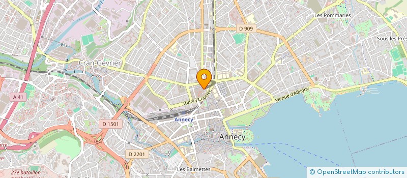 localisation de l'entreprise SCI B ET G à ANNECY