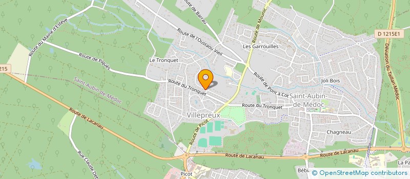 localisation de l'entreprise SCI B ET G S  SAINT-AUBIN-DE-MEDOC