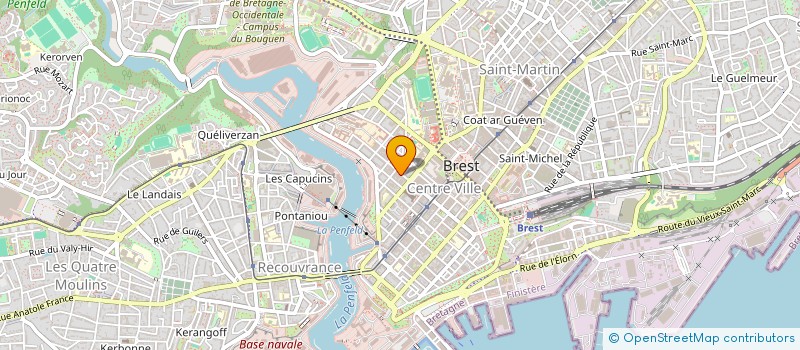 localisation de l'entreprise SCI B ET S  BREST