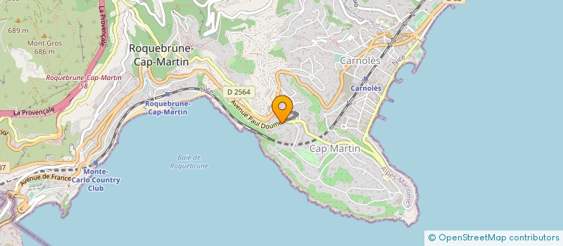 localisation de l'entreprise SCI B.F à ROQUEBRUNE-CAP-MARTIN