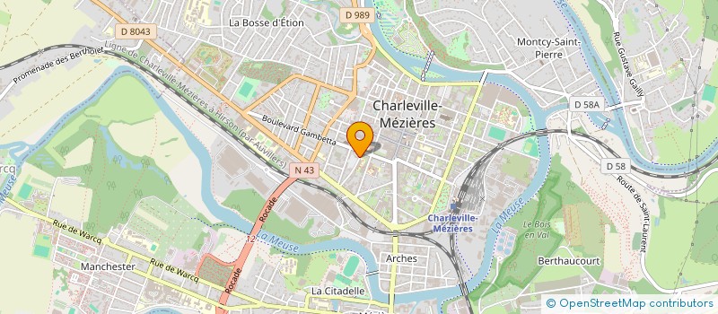 localisation de l'entreprise SCI B.F  CHARLEVILLE-MEZIERES