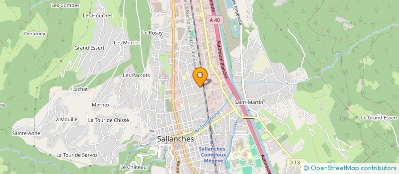 localisation de l'entreprise SCI B.F. à SALLANCHES