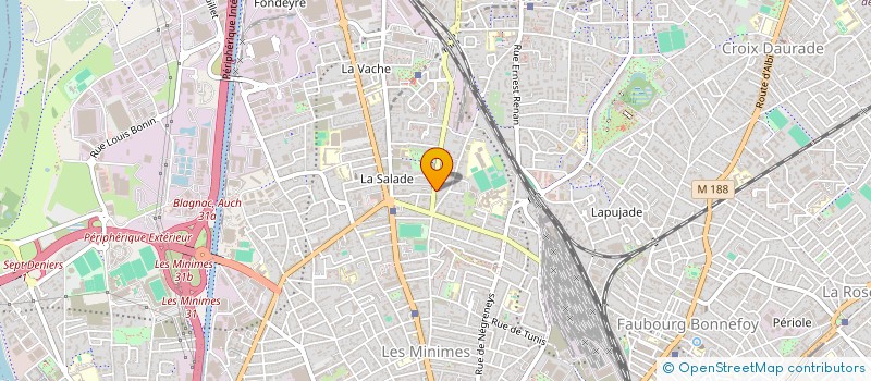 localisation de l'entreprise SCI B.F.I à TOULOUSE