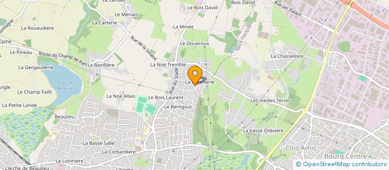 localisation de l'entreprise SCI B.F.I. (BRAUD FOUILLET IMMOBILIER) à COUERON