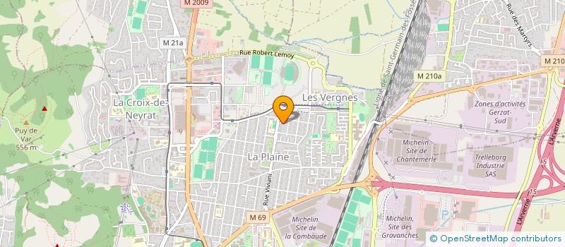 localisation de l'entreprise SCI B&F IMMO  CLERMONT-FERRAND